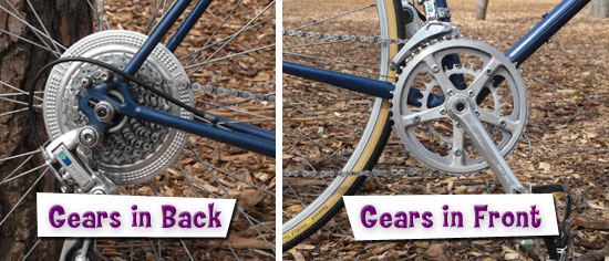 Bike Gears - Front and Back gears